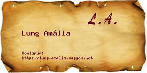 Lung Amália névjegykártya
